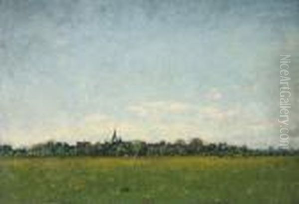 Namiddag: The Outskirts Of Hattem Oil Painting by Floris Verster