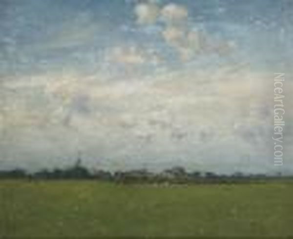 A View Of Hattem Oil Painting by Floris Verster