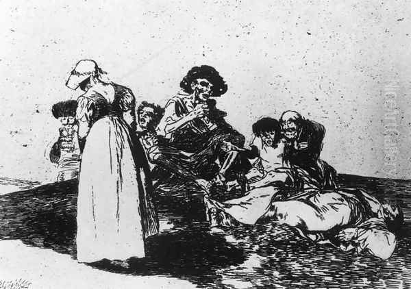 The Worst is to Beg Oil Painting by Francisco De Goya y Lucientes