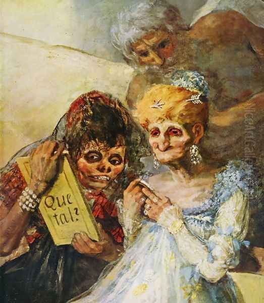 Time (Detail) Oil Painting by Francisco De Goya y Lucientes