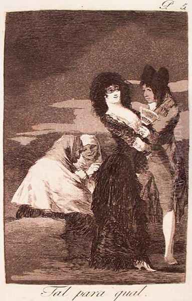 Two of a Kind Oil Painting by Francisco De Goya y Lucientes