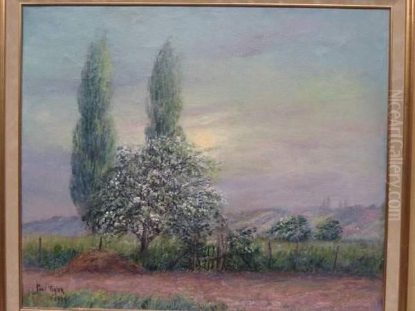  Le Pommier En Fleurs  Oil Painting by Paul Vogler