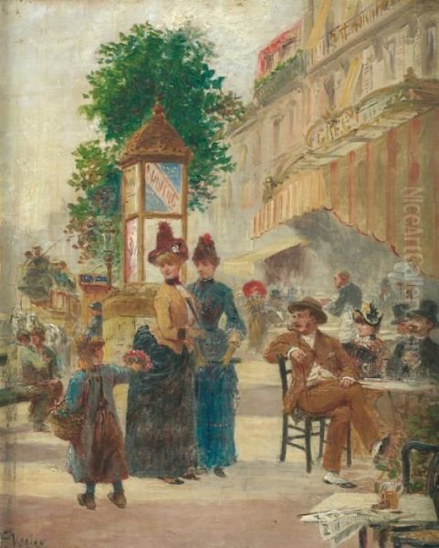 Elegantes Dans La Rue by Paul Vogler