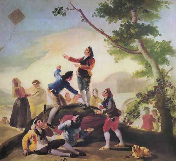 The kite Oil Painting by Francisco De Goya y Lucientes