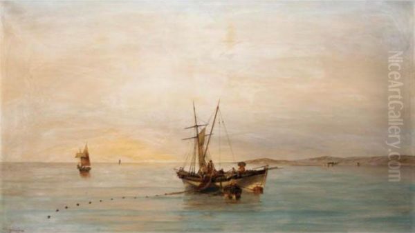 The Morning Catch Oil Painting by Constantinos Volanakis