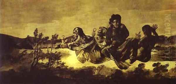 Atropos (The Fates) 2 Oil Painting by Francisco De Goya y Lucientes