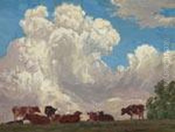 ''storm Cloud'' Oil Painting by Edward Charles Volkert