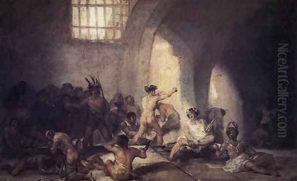 The Madhouse 2 Oil Painting by Francisco De Goya y Lucientes