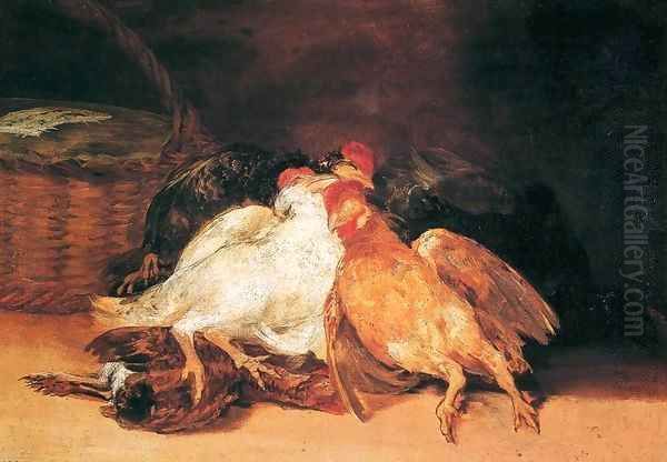 Dead Birds Oil Painting by Francisco De Goya y Lucientes