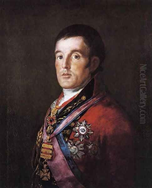 Portrait of the Duke of Wellington 2 Oil Painting by Francisco De Goya y Lucientes