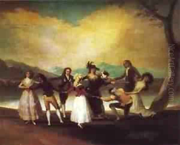 Blind Mans Buff 1789 Oil Painting by Francisco De Goya y Lucientes