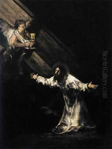 Christ on the Mount of Olives 2 Oil Painting by Francisco De Goya y Lucientes