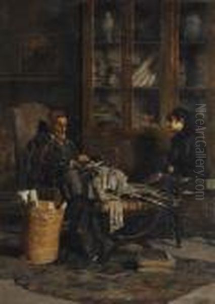 Le Vieil Antiquaire Oil Painting by Vincenzo Volpe