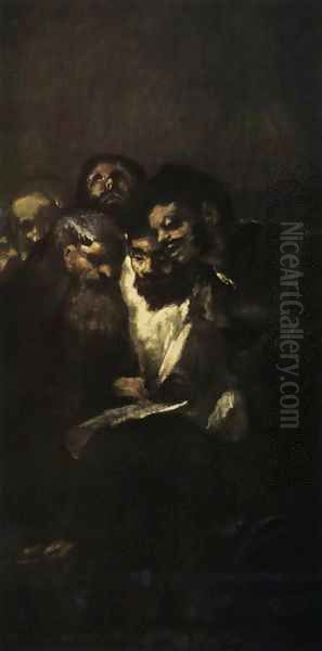 Reading 2 Oil Painting by Francisco De Goya y Lucientes