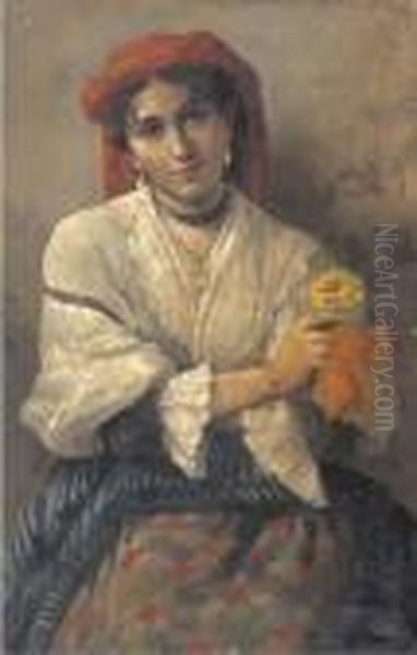 Ritratto Di Una Donna Oil Painting by Vincenzo Volpe