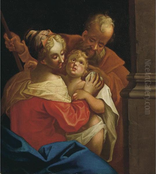 Sacra Famiglia Oil Painting by Hans Von Aachen