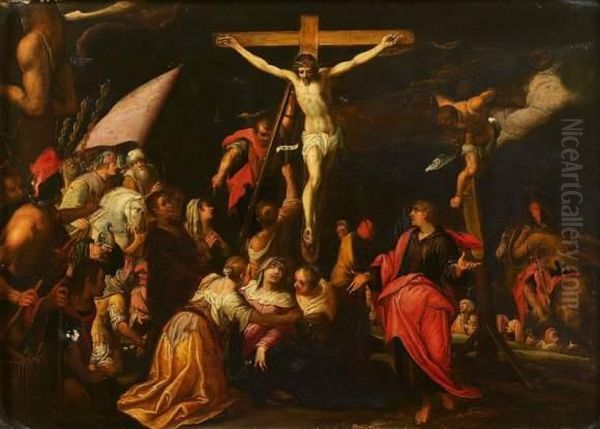 La Crucifixion. Oil Painting by Hans Von Aachen