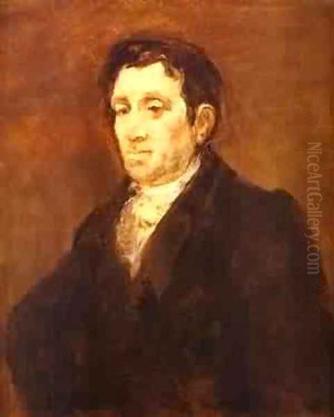 Jose Pio De Molina 1827-1828 Oil Painting by Francisco De Goya y Lucientes