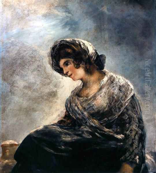 The Milkmaid of Bordeaux 2 Oil Painting by Francisco De Goya y Lucientes