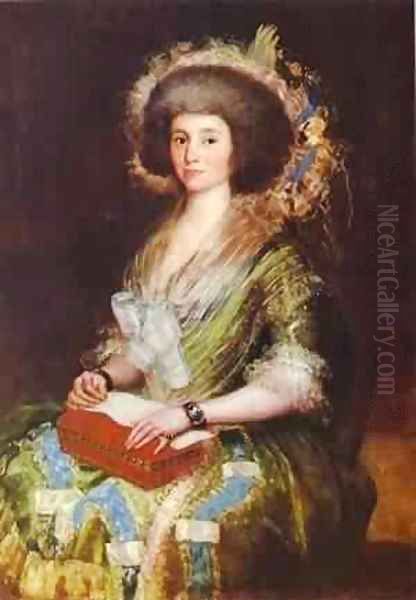 Portrait Of Senora Bermusezne Kepmasa 1800 Oil Painting by Francisco De Goya y Lucientes