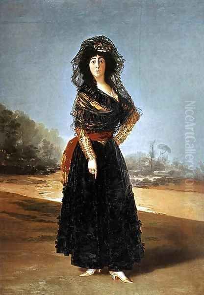 Portrait of the Duchess of Alba 2 Oil Painting by Francisco De Goya y Lucientes