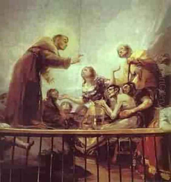 The Miracle Of St Anthony 1798 Oil Painting by Francisco De Goya y Lucientes