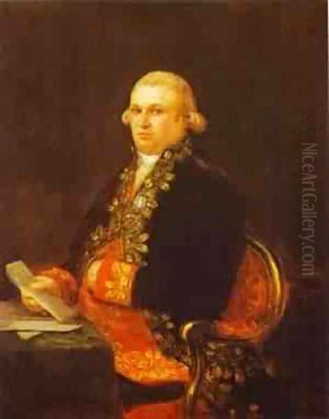 Don Antonio Noriega 1801 Oil Painting by Francisco De Goya y Lucientes