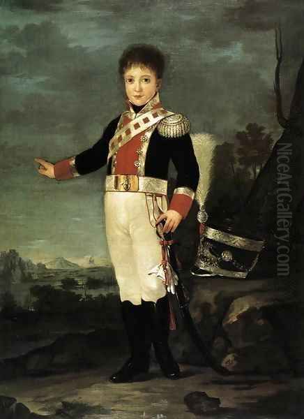 Infante Don Sebastian Gabriel de Borbon y Braganza Oil Painting by Francisco De Goya y Lucientes