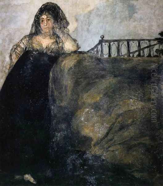 Manola (La Leocadia) 2 Oil Painting by Francisco De Goya y Lucientes