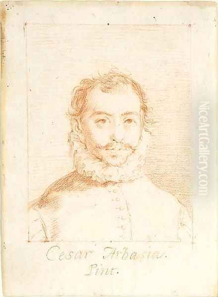 Portrait of Cesar Arbasia, bust-length Oil Painting by Francisco De Goya y Lucientes