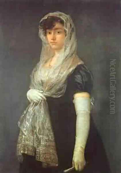 The Booksellers Wife 1805-08 Oil Painting by Francisco De Goya y Lucientes