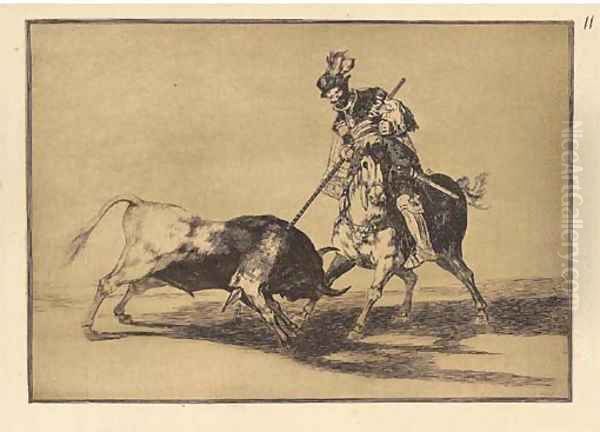 La Tauromaquia 2 Oil Painting by Francisco De Goya y Lucientes