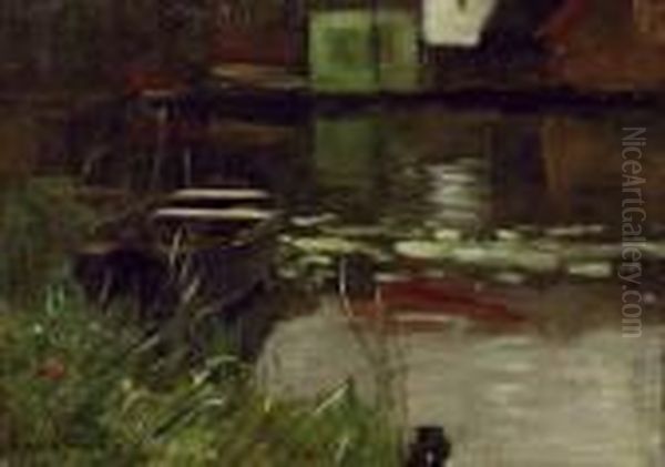 Im Schilf Oil Painting by Gilbert Von Canal