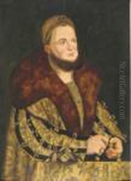 Portrait Of The Elector Frederick Iii Oil Painting by Lucas The Elder Cranach