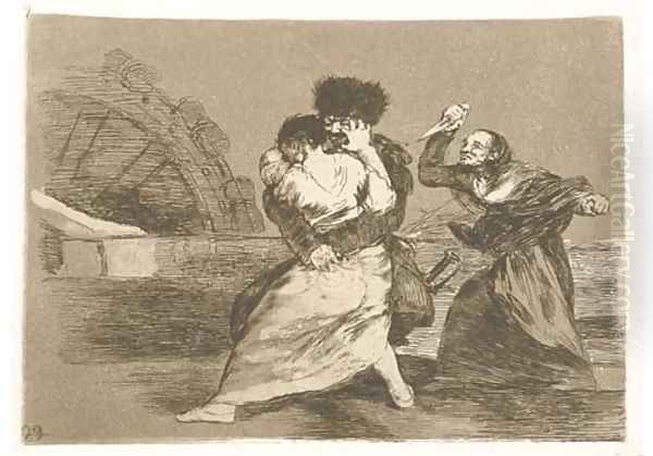 Los Desastres de la Guerra Oil Painting by Francisco De Goya y Lucientes