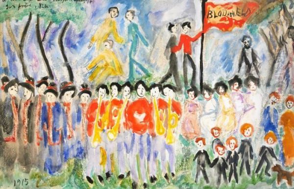 Fralsningsarmen Oil Painting by Nils Von Dardel