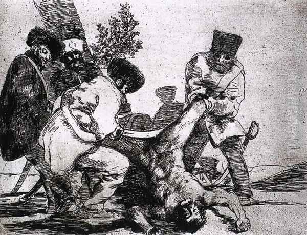 What more can one do 2 Oil Painting by Francisco De Goya y Lucientes