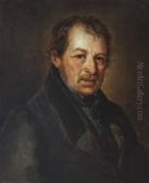 Kgl.bayerischen Forstwarts Josef Kirchmaier Oil Painting by Georg Maximilian Johann Von Dillis