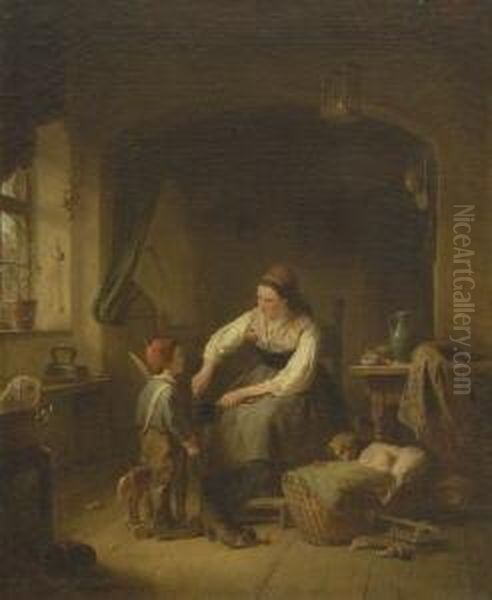 Der Kleine Reiter Oil Painting by Karl Von Enhuber