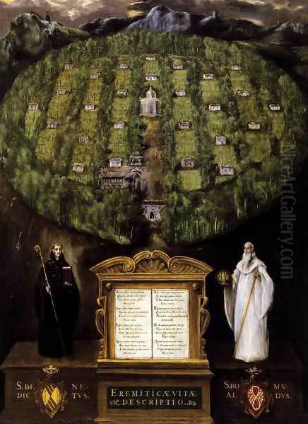 Allegory of the Camaldolese Order 1599-1600 Oil Painting by El Greco (Domenikos Theotokopoulos)