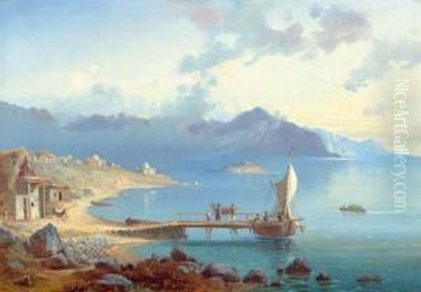 View Over The Black Sea. Oil Painting by Paul Von Franken