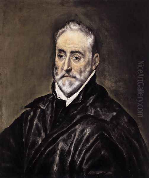 Antonio de Covarrubias c. 1600 Oil Painting by El Greco (Domenikos Theotokopoulos)