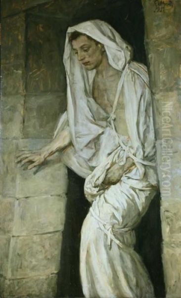 Lazarus. Oil Painting by Eduard Von Gebhardt