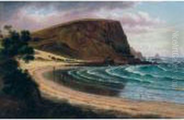 St Agnes Head, Southern Side Of Philip Island Oil Painting by Eugene von Guerard