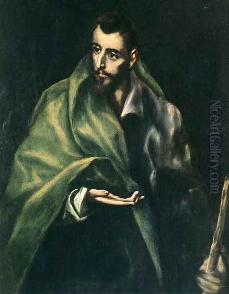 Apostle St James the Greater 1610-14 Oil Painting by El Greco (Domenikos Theotokopoulos)