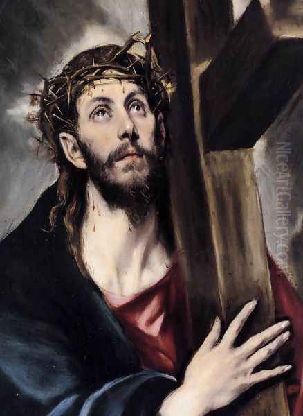 Christ Carrying the Cross (detail) 1580s Oil Painting by El Greco (Domenikos Theotokopoulos)