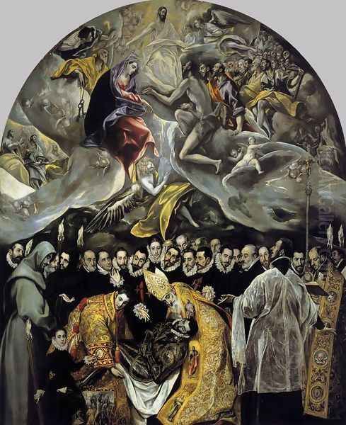 The Burial of the Count of Orgaz 1586-88 Oil Painting by El Greco (Domenikos Theotokopoulos)