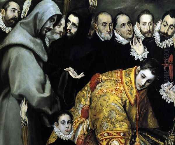 The Burial of the Count of Orgaz (detail 5) 1586-88 Oil Painting by El Greco (Domenikos Theotokopoulos)