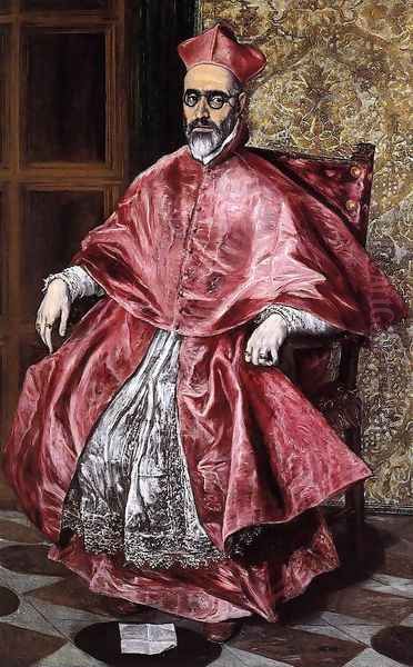 Portrait of a Cardinal c. 1600 Oil Painting by El Greco (Domenikos Theotokopoulos)