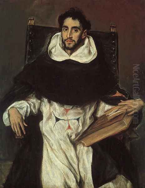 Fray Hortensio Félix Paravicino c. 1609 Oil Painting by El Greco (Domenikos Theotokopoulos)